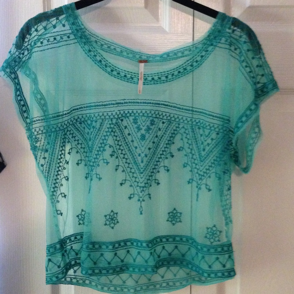 Sheer Free People top
